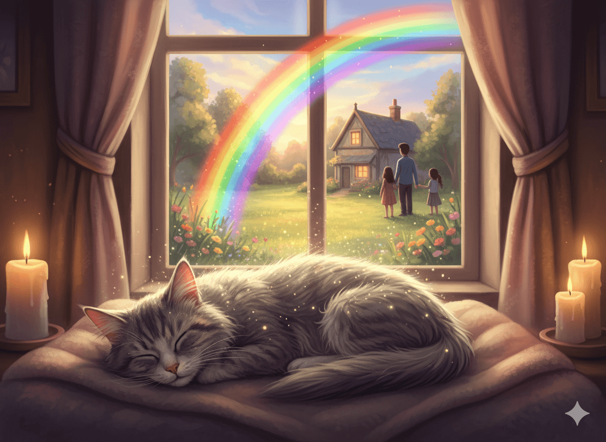The Cat Who Crossed the Rainbow Bridge