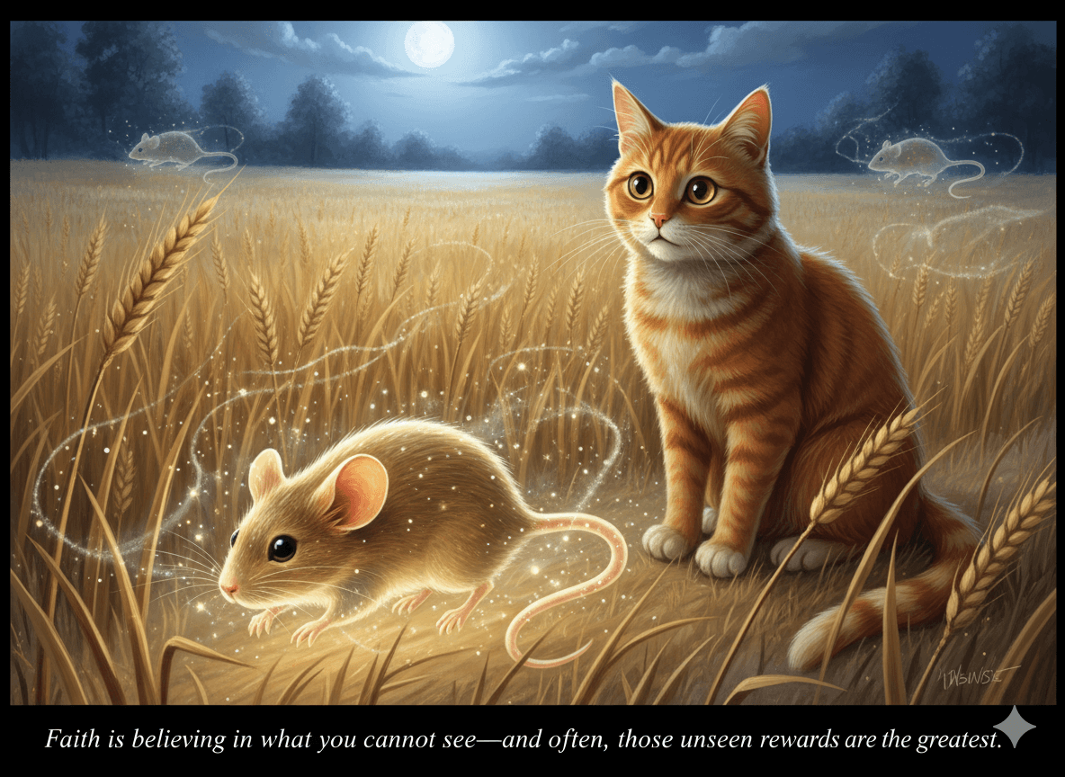 The Cat Who Believed in Invisible Mice