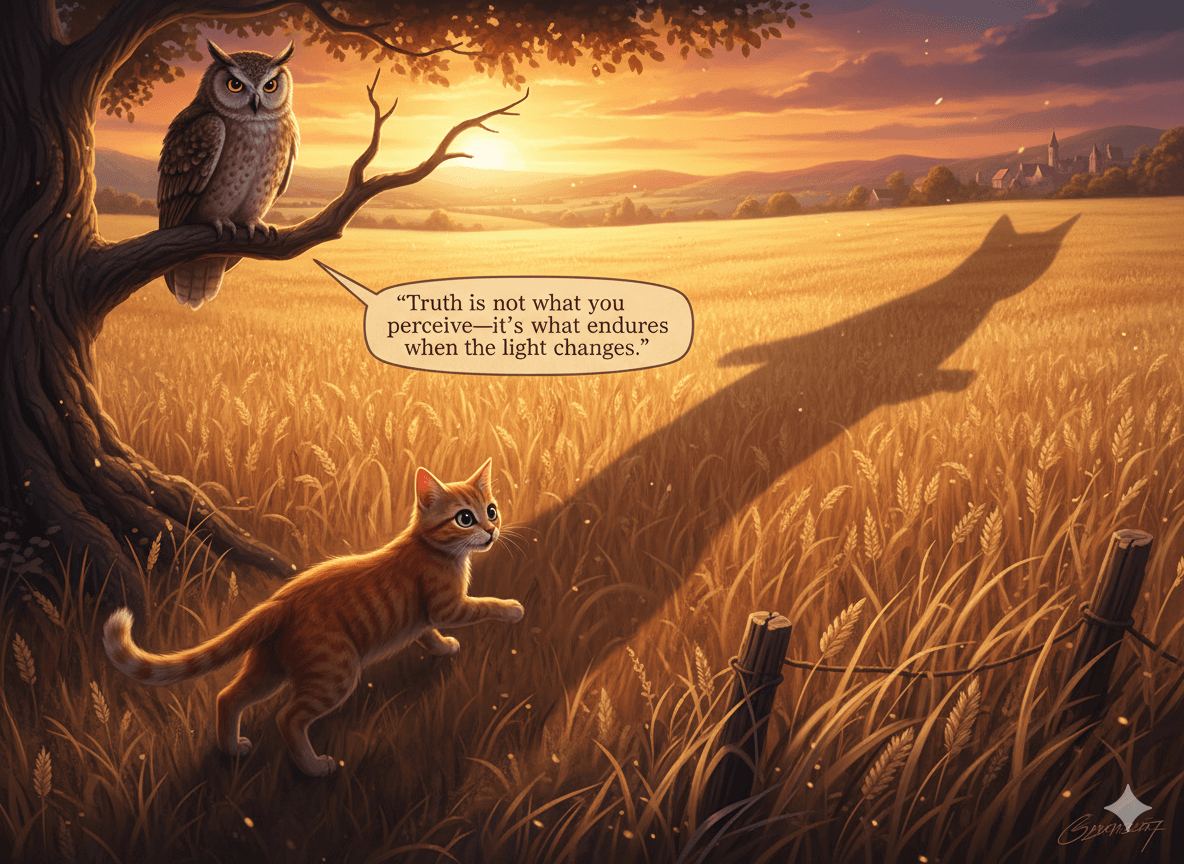 The Cat Who Was Deceived by a Shadow